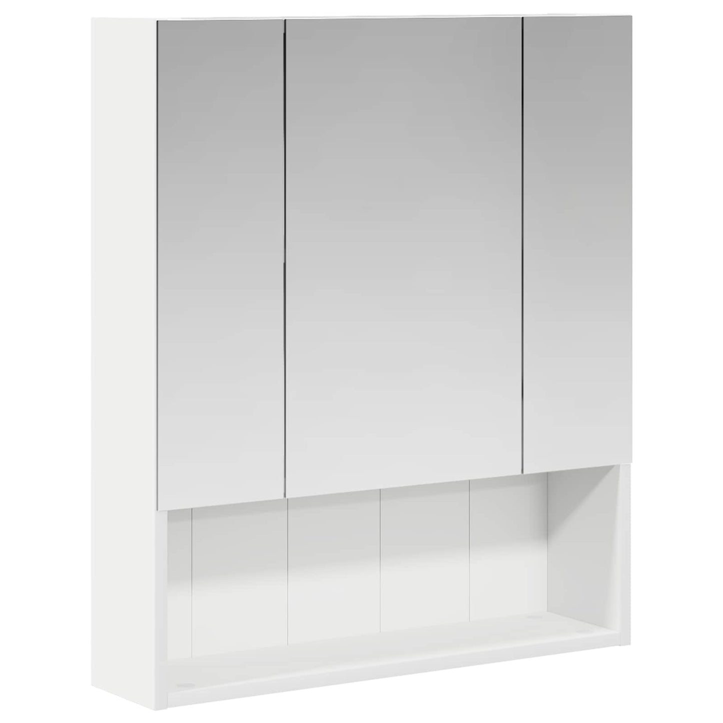 Badkamer spiegelkast Wit 60 x 14.5 x 70 cm Bewerkt hout is nu te koop bij PeponiXL, paradijselijk wonen!