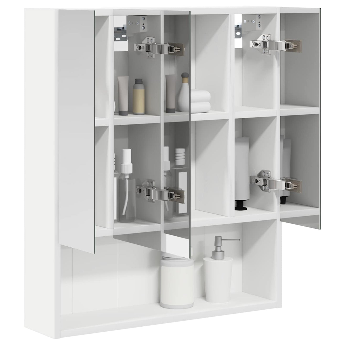 Badkamer spiegelkast Wit 60 x 14.5 x 70 cm Bewerkt hout is nu te koop bij PeponiXL, paradijselijk wonen!