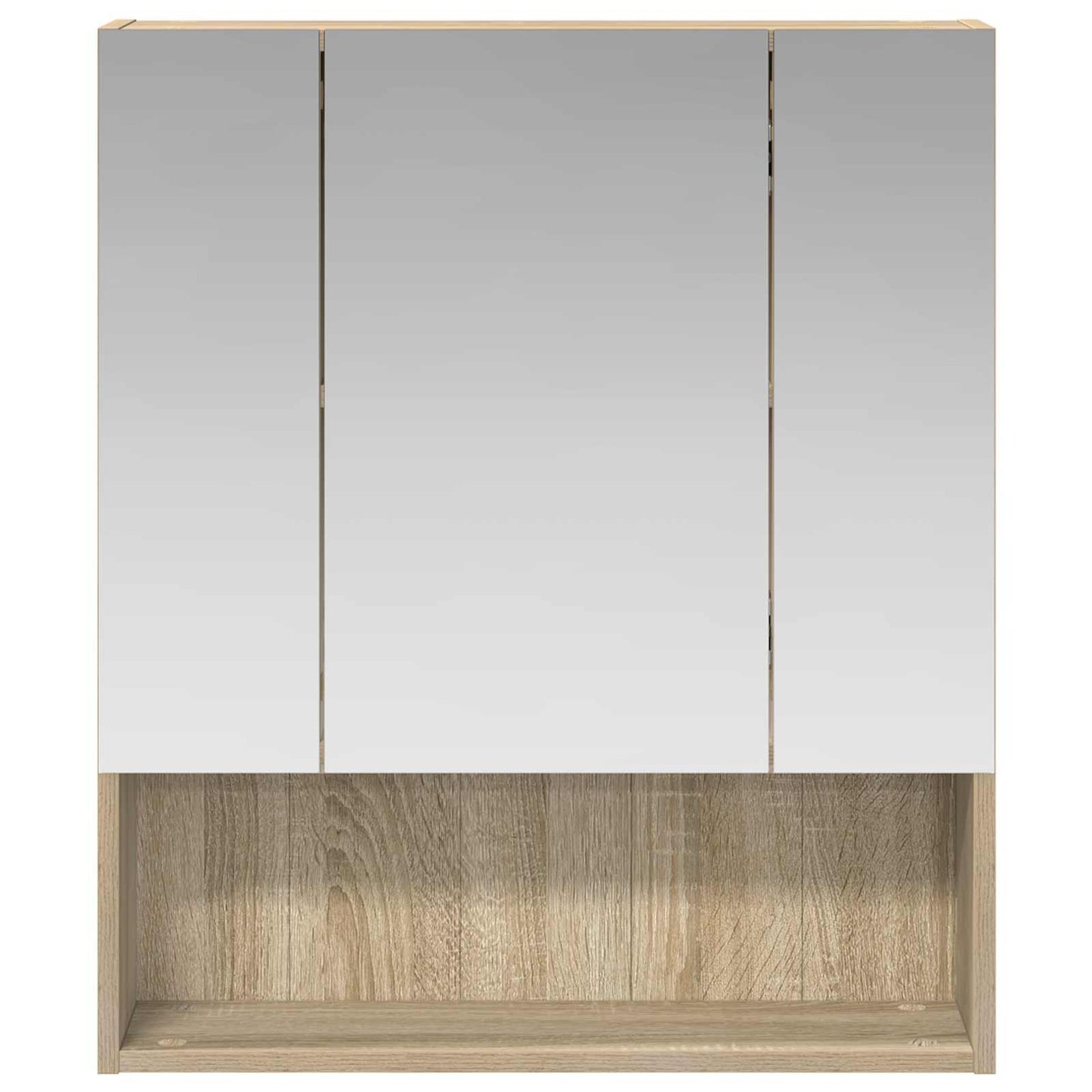 Badkamer spiegelkast met plank Sonoma Eiken 60 x 14.5 x 70 cm is nu te koop bij PeponiXL, paradijselijk wonen!