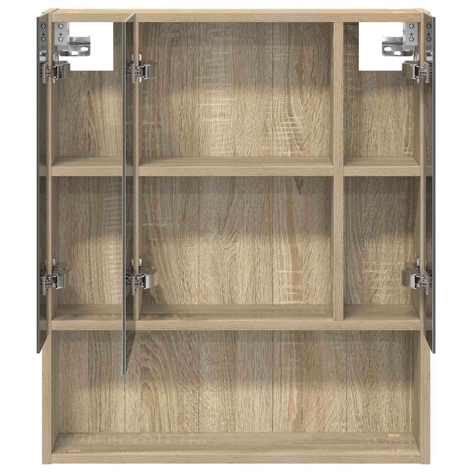 Badkamer spiegelkast met plank Sonoma Eiken 60 x 14.5 x 70 cm is nu te koop bij PeponiXL, paradijselijk wonen!