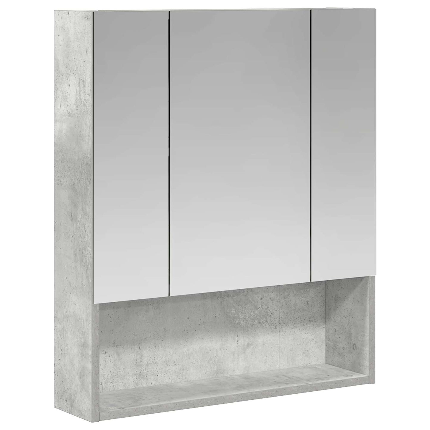Badkamer spiegelkast Beton Grijs 60 x 14.5 x 70 cm Bewerkt hout is nu te koop bij PeponiXL, paradijselijk wonen!
