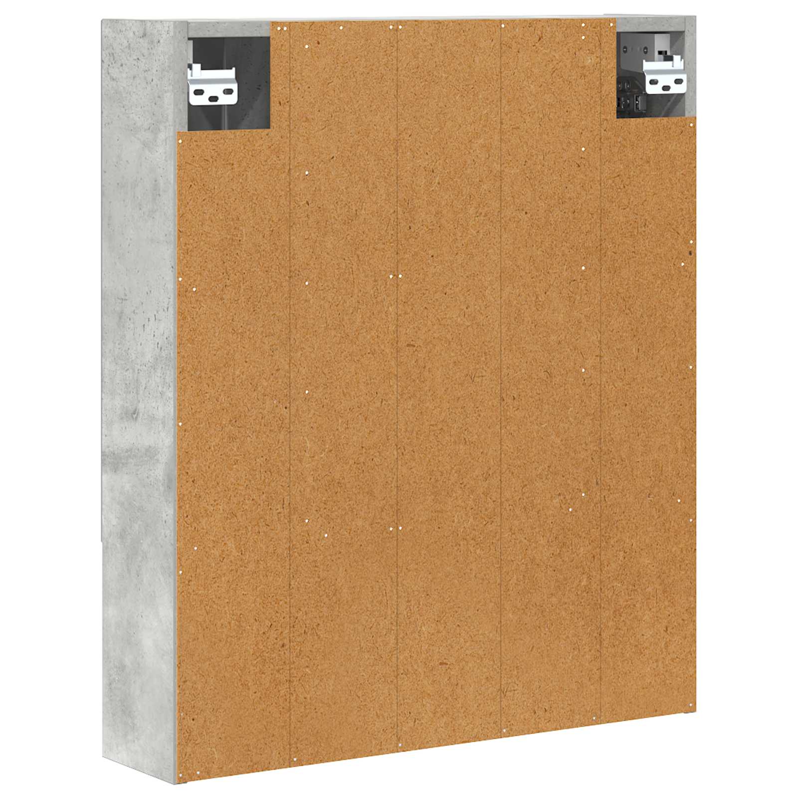 Badkamer spiegelkast Beton Grijs 60 x 14.5 x 70 cm Bewerkt hout is nu te koop bij PeponiXL, paradijselijk wonen!