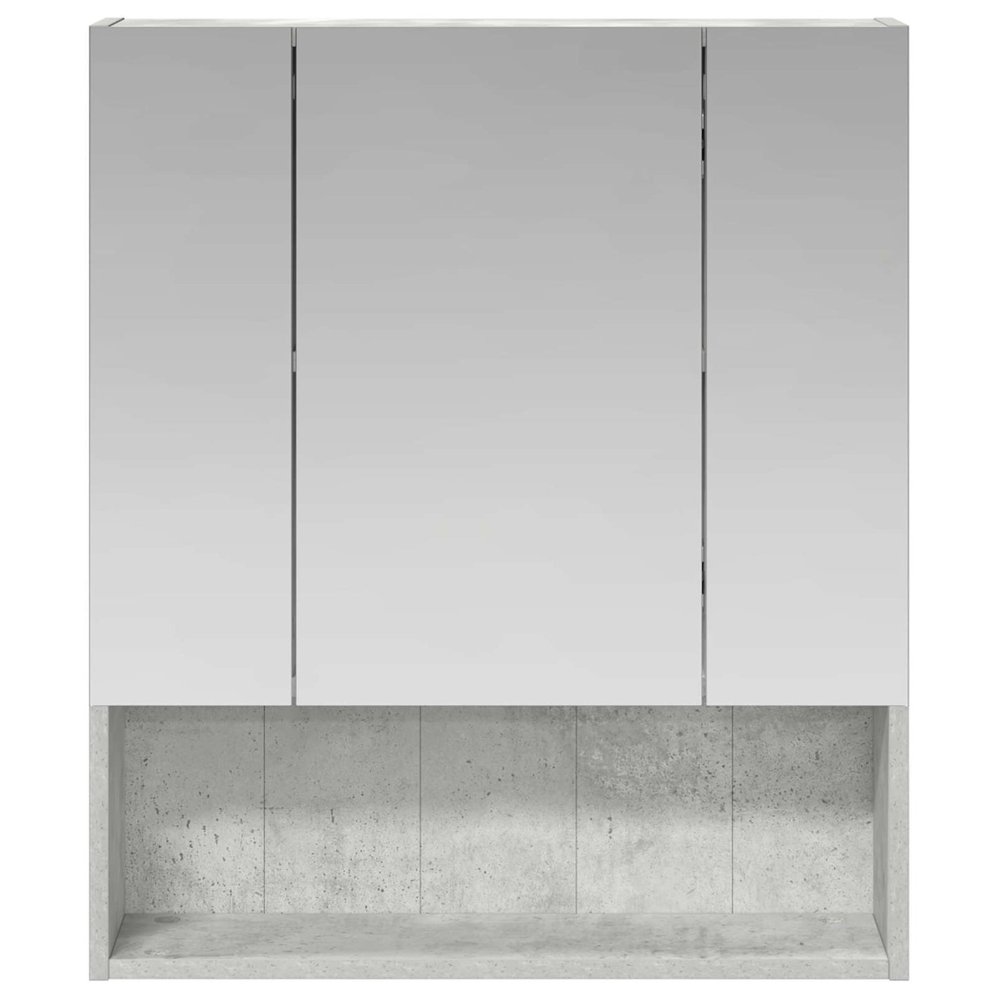 Badkamer spiegelkast Beton Grijs 60 x 14.5 x 70 cm Bewerkt hout is nu te koop bij PeponiXL, paradijselijk wonen!
