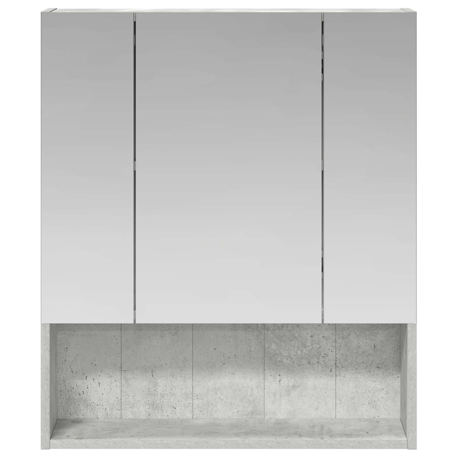 Badkamer spiegelkast Beton Grijs 60 x 14.5 x 70 cm Bewerkt hout is nu te koop bij PeponiXL, paradijselijk wonen!