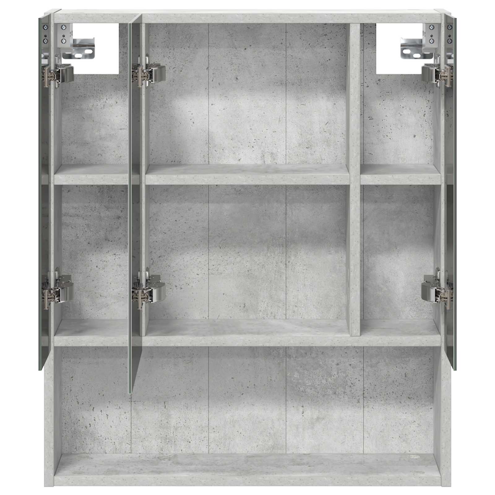 Badkamer spiegelkast Beton Grijs 60 x 14.5 x 70 cm Bewerkt hout is nu te koop bij PeponiXL, paradijselijk wonen!
