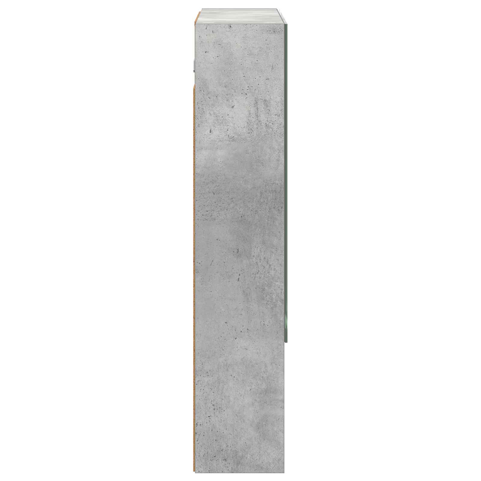 Badkamer spiegelkast Beton Grijs 60 x 14.5 x 70 cm Bewerkt hout is nu te koop bij PeponiXL, paradijselijk wonen!