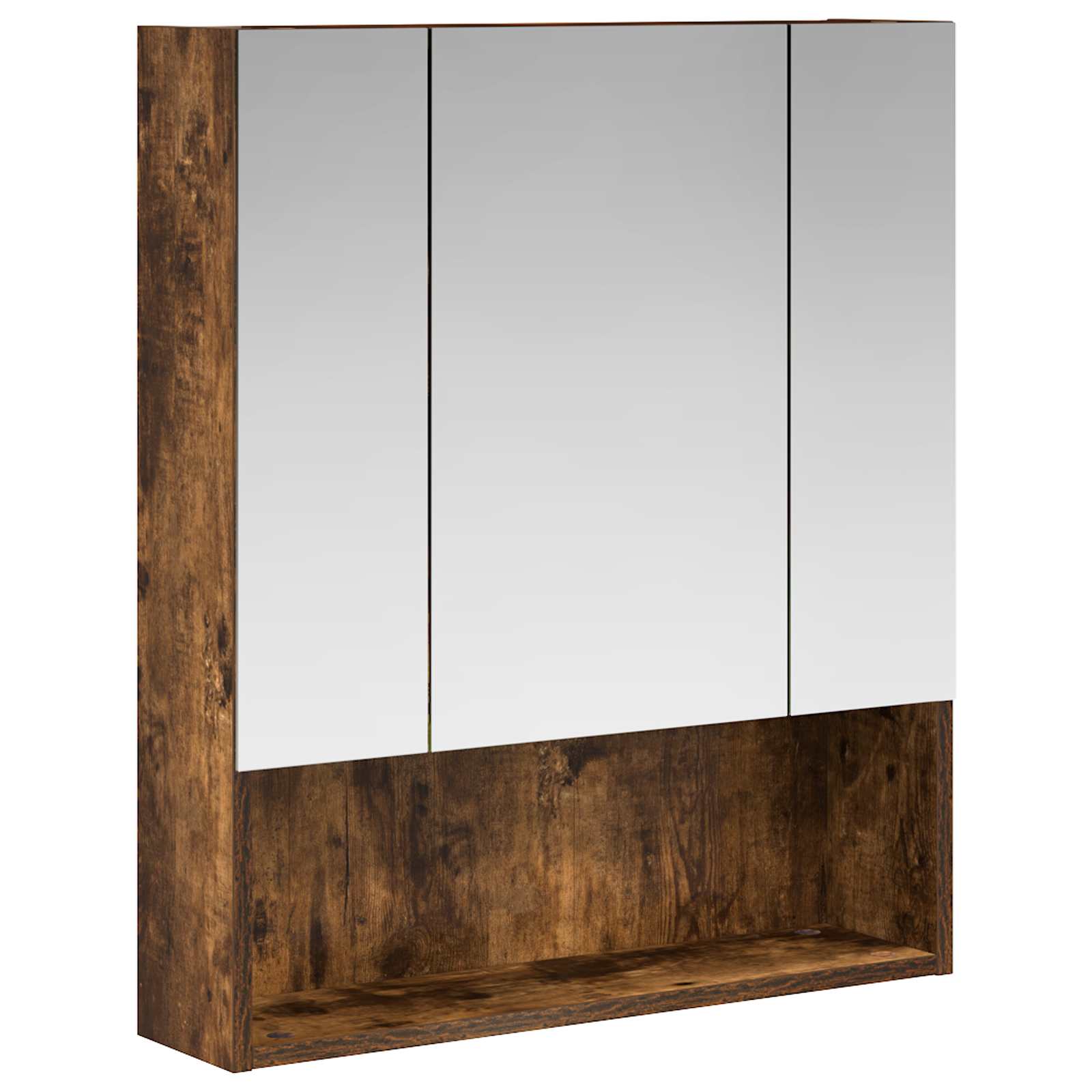Badkamer spiegelkast met plank Gerookt eiken 60 x 14.5 x 70 cm is nu te koop bij PeponiXL, paradijselijk wonen!