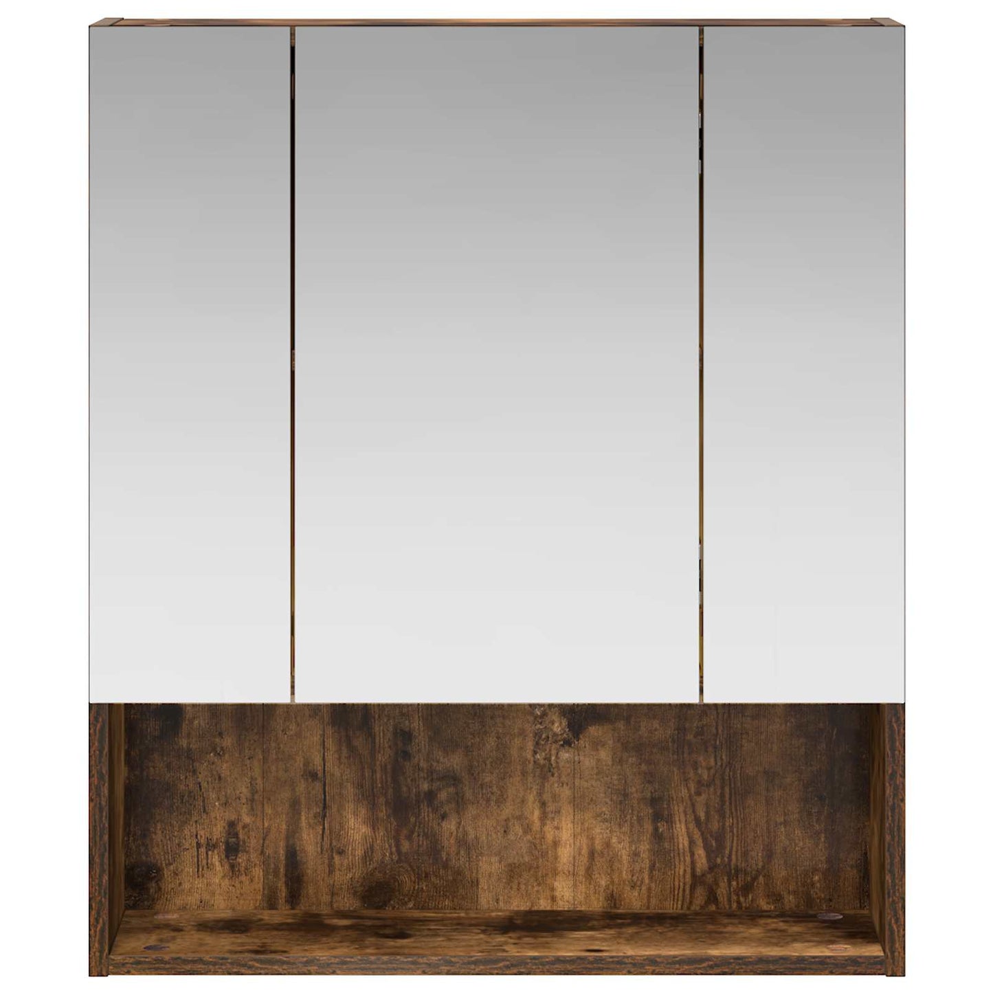 Badkamer spiegelkast met plank Gerookt eiken 60 x 14.5 x 70 cm is nu te koop bij PeponiXL, paradijselijk wonen!