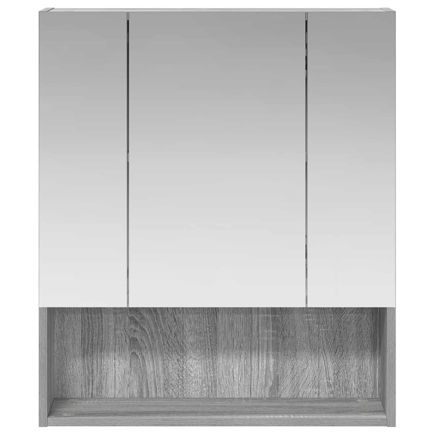 Badkamer spiegelkast met plank Grijs Sonoma 60 x 14.5 x 70 cm is nu te koop bij PeponiXL, paradijselijk wonen!