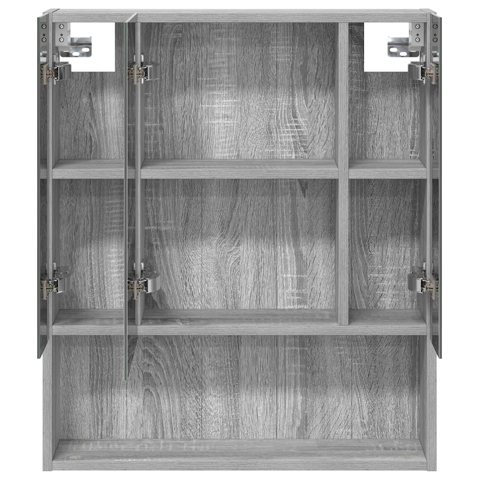 Badkamer spiegelkast met plank Grijs Sonoma 60 x 14.5 x 70 cm is nu te koop bij PeponiXL, paradijselijk wonen!