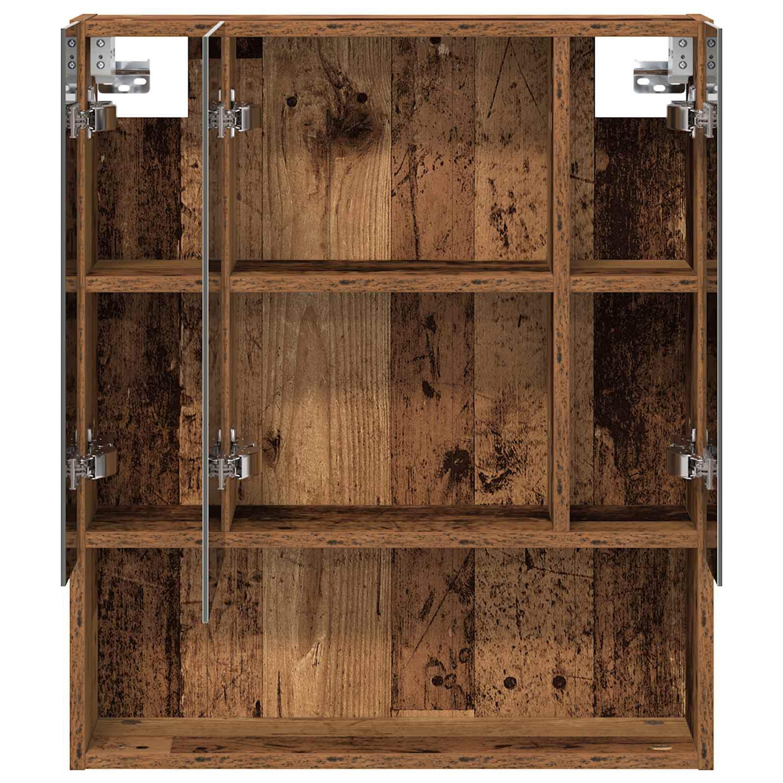 Badkamer spiegelkast Oudhout 60 x 14.5 x 70 cm Bewerkt hout is nu te koop bij PeponiXL, paradijselijk wonen!