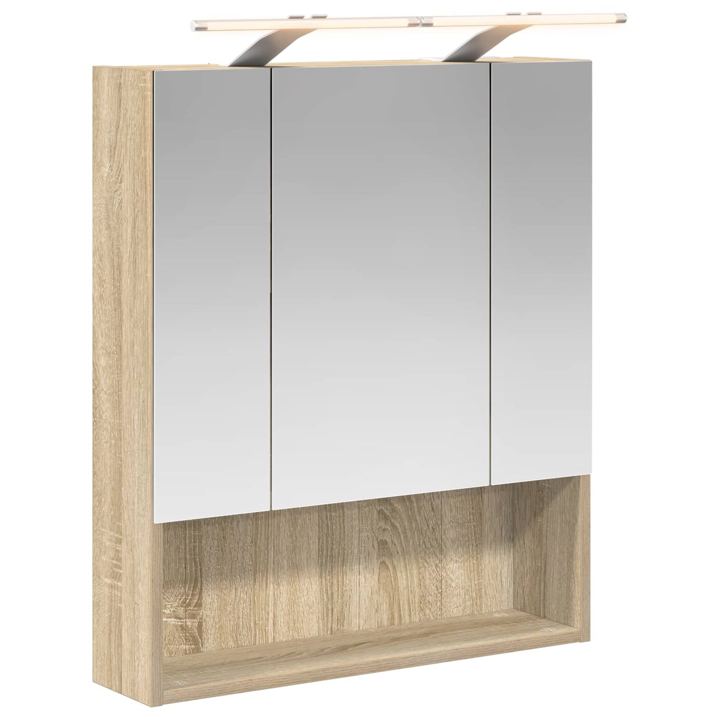 Badkamer spiegelkast met plank Sonoma Eiken 60 x 14.5 x 70 cm is nu te koop bij PeponiXL, paradijselijk wonen!