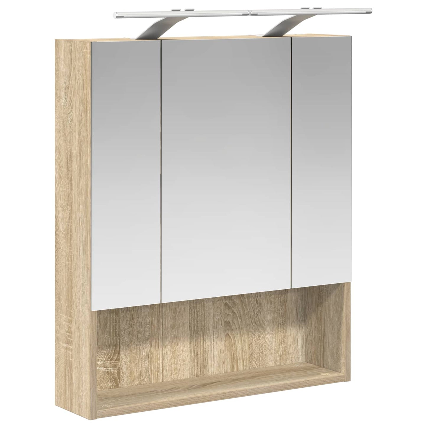 Badkamer spiegelkast met plank Sonoma Eiken 60 x 14.5 x 70 cm is nu te koop bij PeponiXL, paradijselijk wonen!