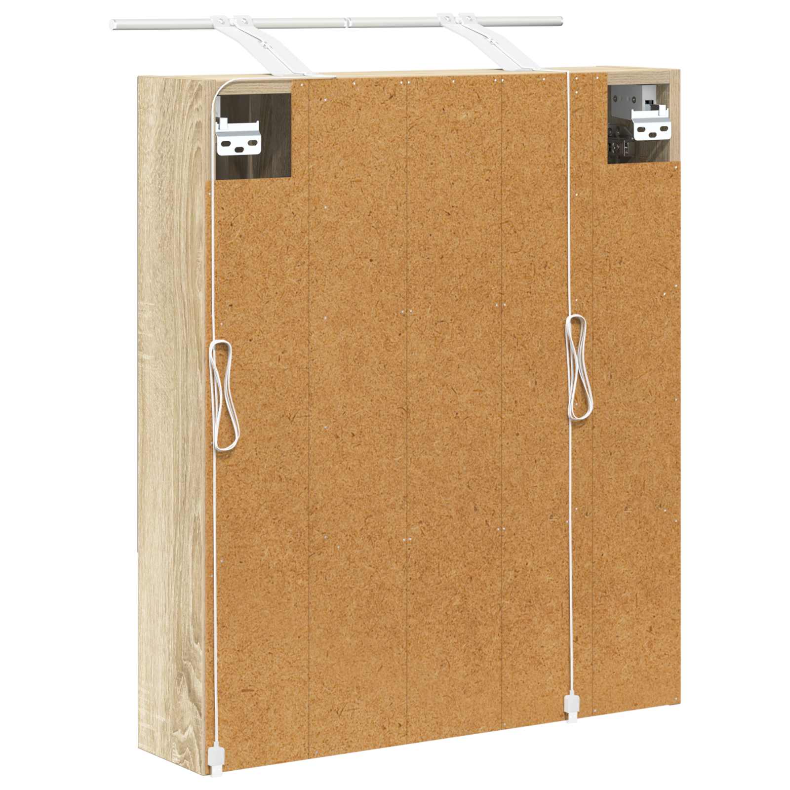 Badkamer spiegelkast met plank Sonoma Eiken 60 x 14.5 x 70 cm is nu te koop bij PeponiXL, paradijselijk wonen!