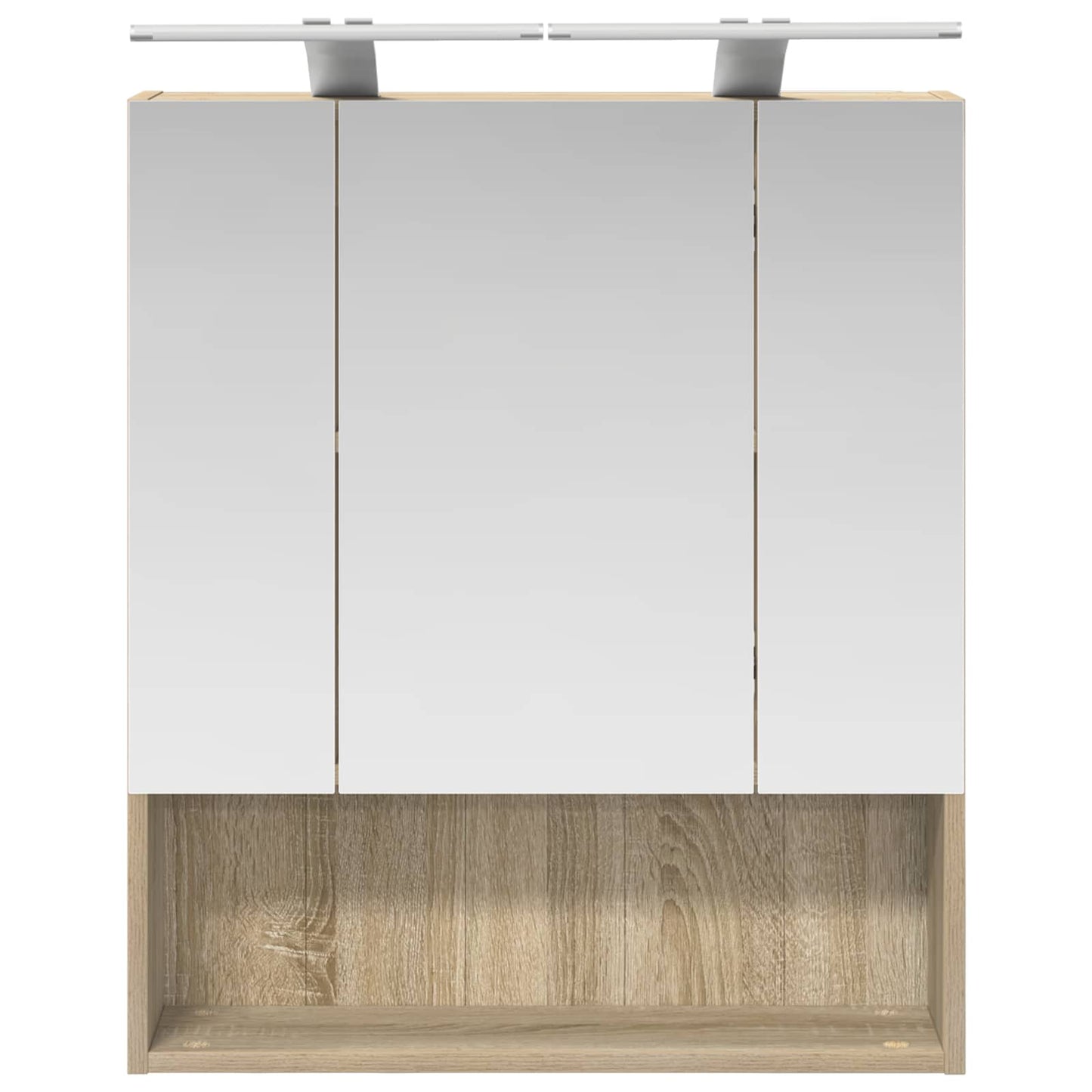Badkamer spiegelkast met plank Sonoma Eiken 60 x 14.5 x 70 cm is nu te koop bij PeponiXL, paradijselijk wonen!