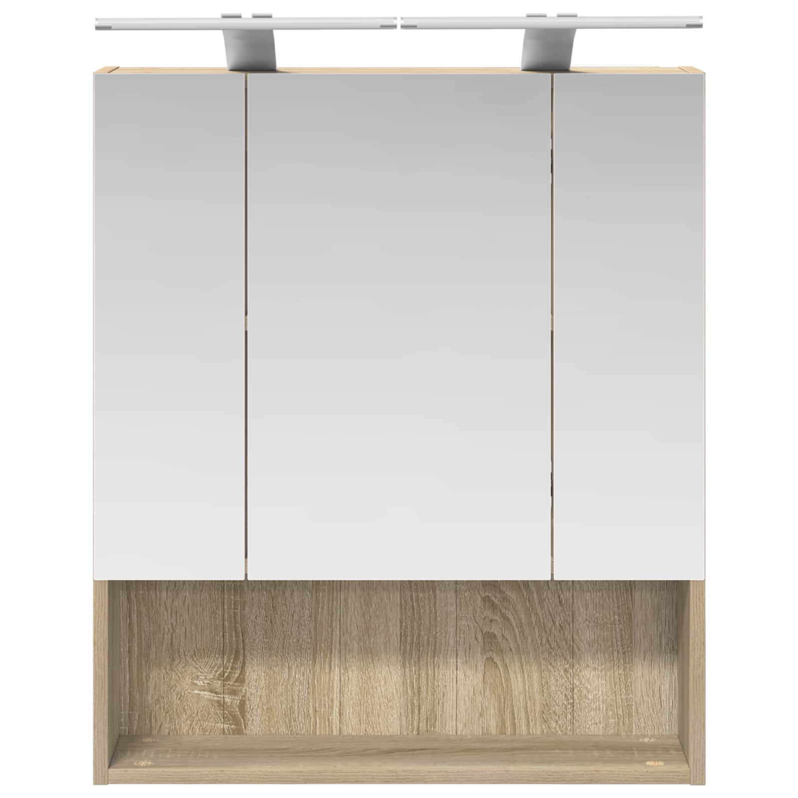 Badkamer spiegelkast met plank Sonoma Eiken 60 x 14.5 x 70 cm is nu te koop bij PeponiXL, paradijselijk wonen!