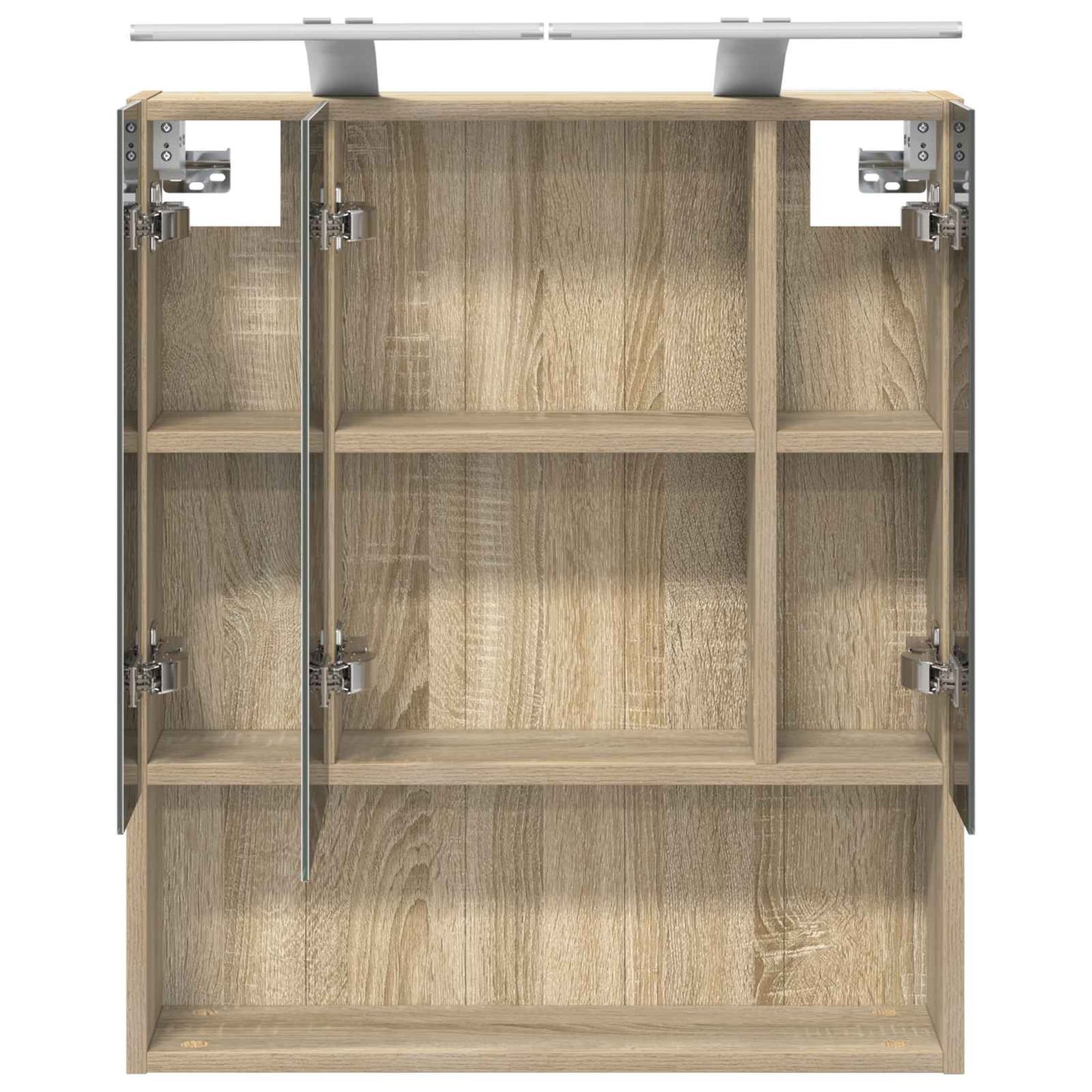 Badkamer spiegelkast met plank Sonoma Eiken 60 x 14.5 x 70 cm is nu te koop bij PeponiXL, paradijselijk wonen!