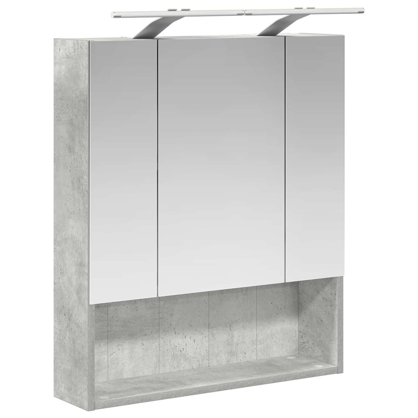 Badkamer spiegelkast Beton Grijs 60 x 14.5 x 70 cm Bewerkt hout is nu te koop bij PeponiXL, paradijselijk wonen!