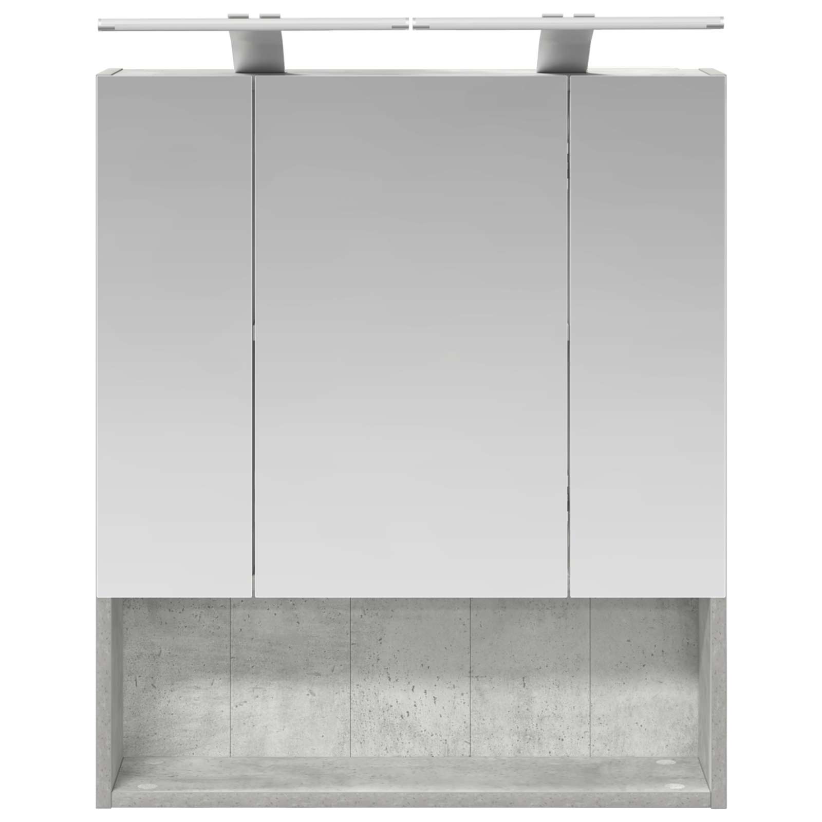 Badkamer spiegelkast Beton Grijs 60 x 14.5 x 70 cm Bewerkt hout is nu te koop bij PeponiXL, paradijselijk wonen!