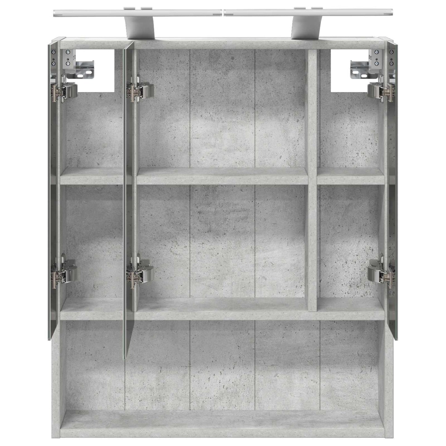 Badkamer spiegelkast Beton Grijs 60 x 14.5 x 70 cm Bewerkt hout is nu te koop bij PeponiXL, paradijselijk wonen!