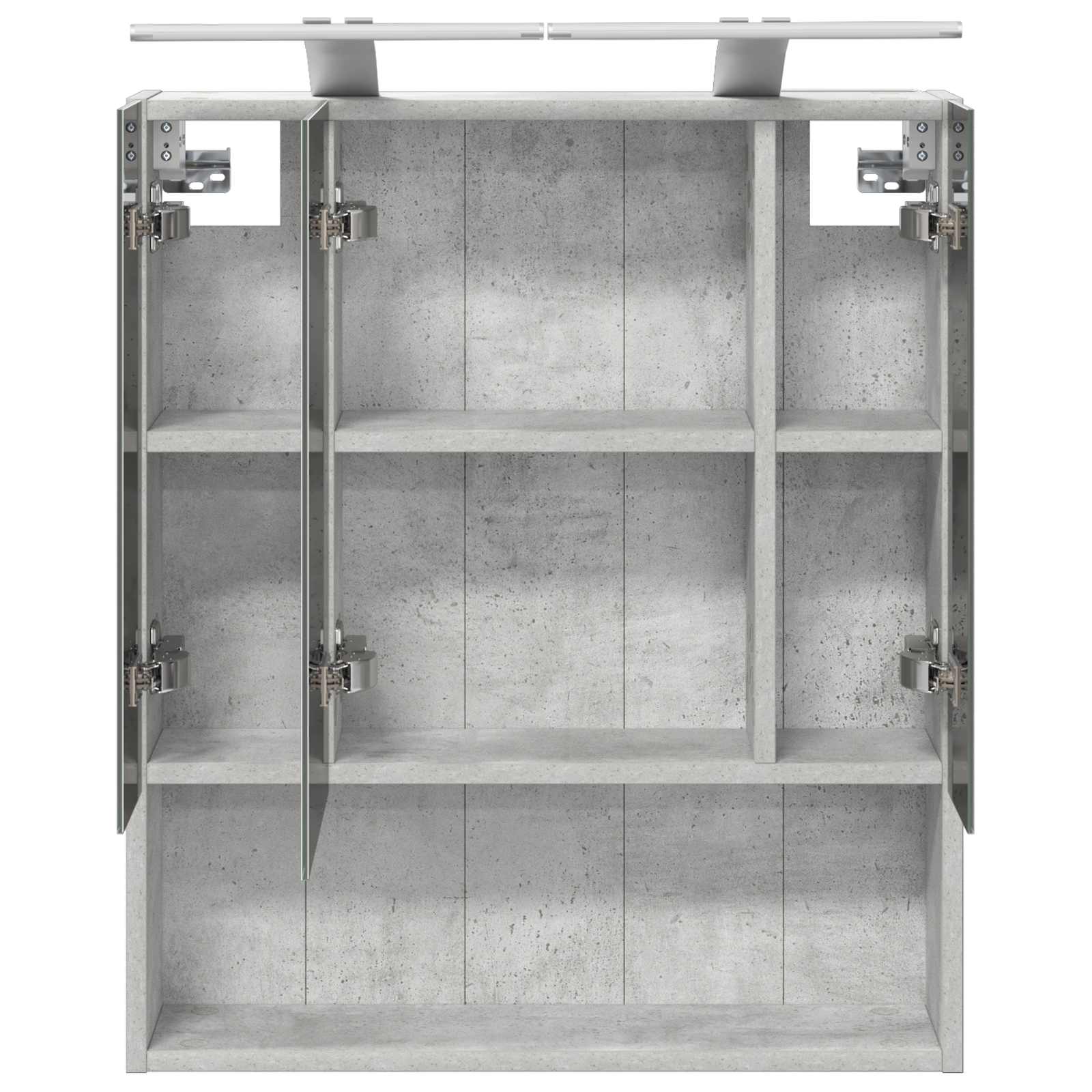 Badkamer spiegelkast Beton Grijs 60 x 14.5 x 70 cm Bewerkt hout is nu te koop bij PeponiXL, paradijselijk wonen!
