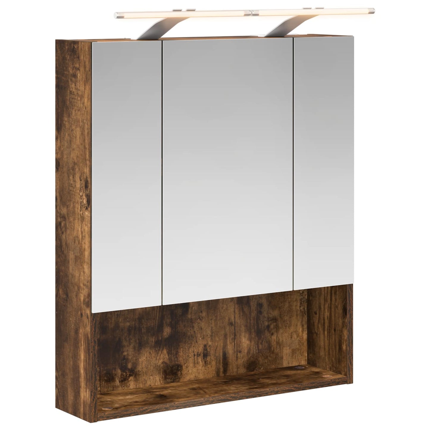 Badkamer spiegelkast met plank Gerookt eiken 60 x 14.5 x 70 cm is nu te koop bij PeponiXL, paradijselijk wonen!