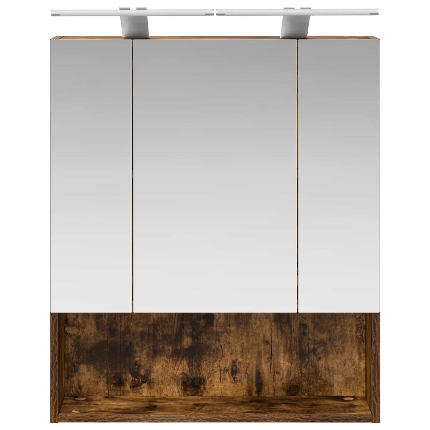 Badkamer spiegelkast met plank Gerookt eiken 60 x 14.5 x 70 cm is nu te koop bij PeponiXL, paradijselijk wonen!