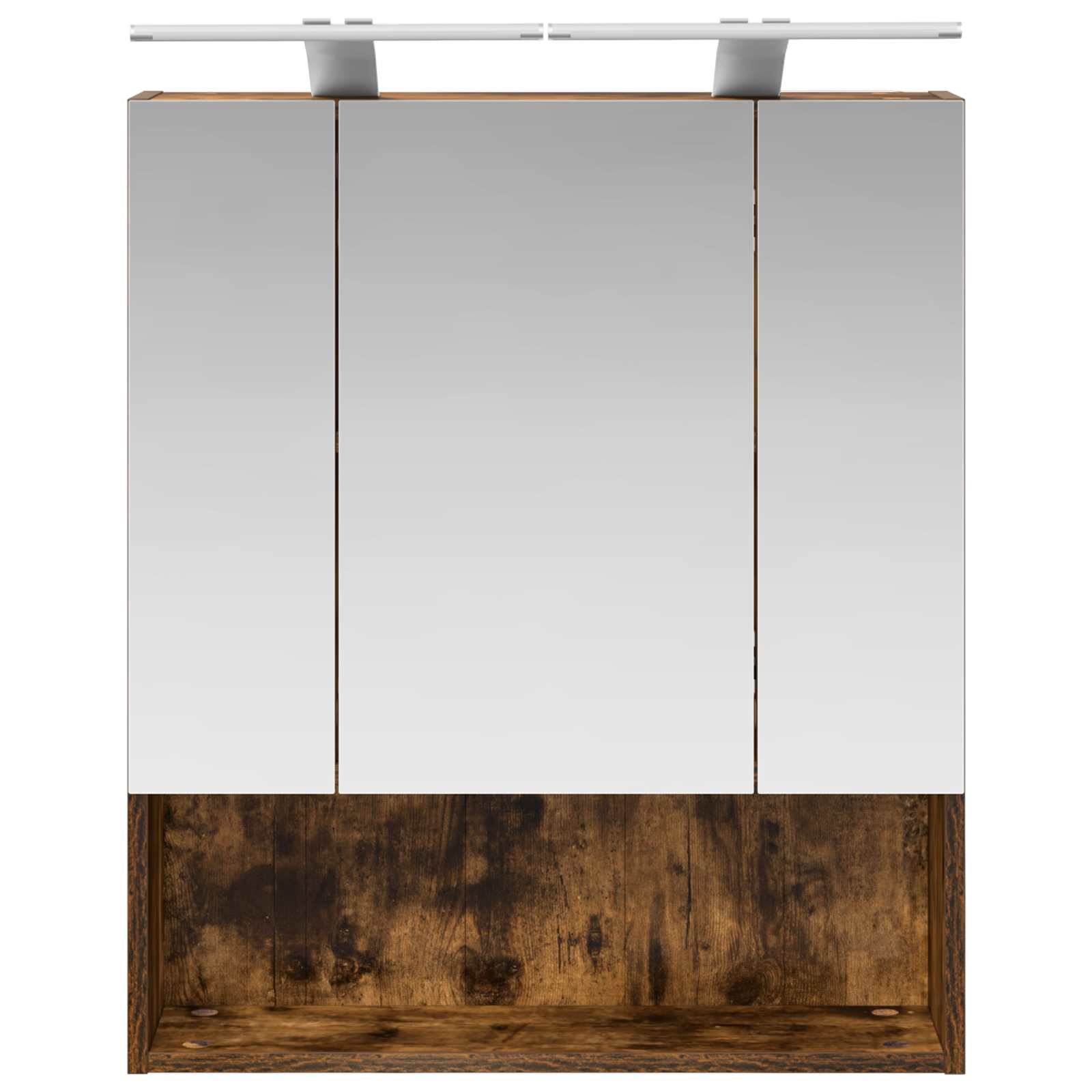 Badkamer spiegelkast met plank Gerookt eiken 60 x 14.5 x 70 cm is nu te koop bij PeponiXL, paradijselijk wonen!