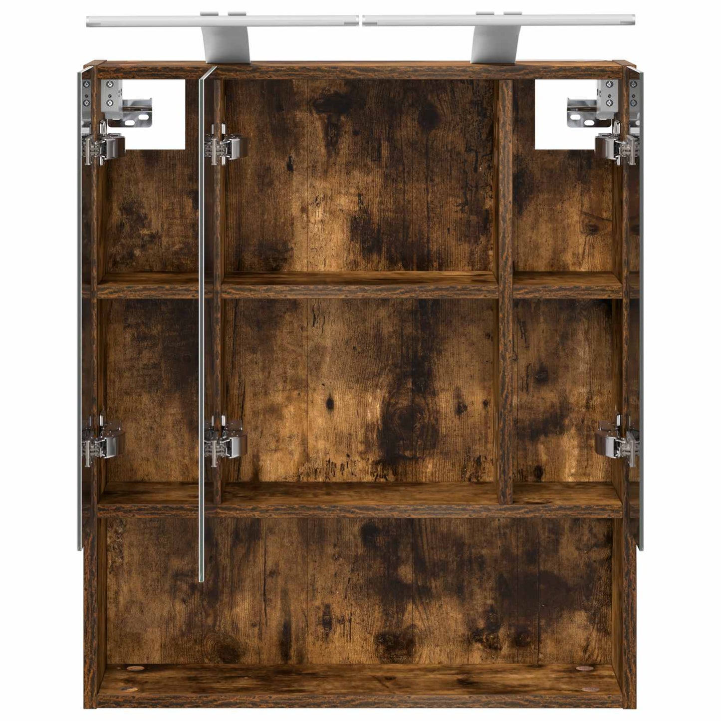 Badkamer spiegelkast met plank Gerookt eiken 60 x 14.5 x 70 cm is nu te koop bij PeponiXL, paradijselijk wonen!