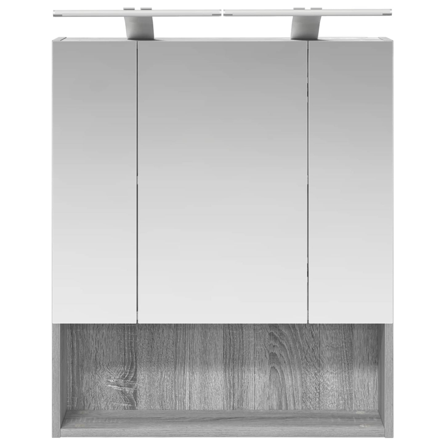 Badkamer spiegelkast met plank Grijs Sonoma 60 x 14.5 x 70 cm is nu te koop bij PeponiXL, paradijselijk wonen!
