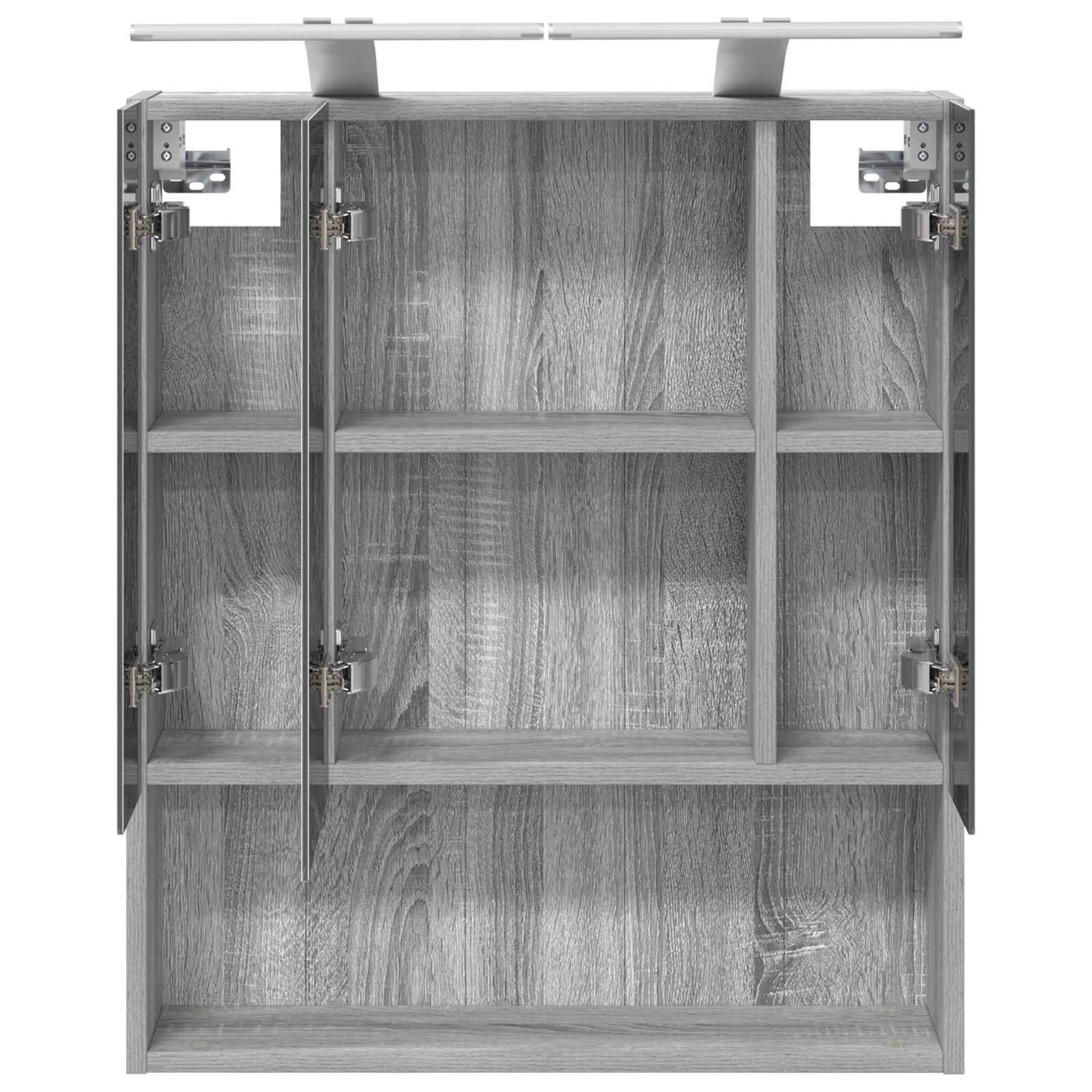 Badkamer spiegelkast met plank Grijs Sonoma 60 x 14.5 x 70 cm is nu te koop bij PeponiXL, paradijselijk wonen!