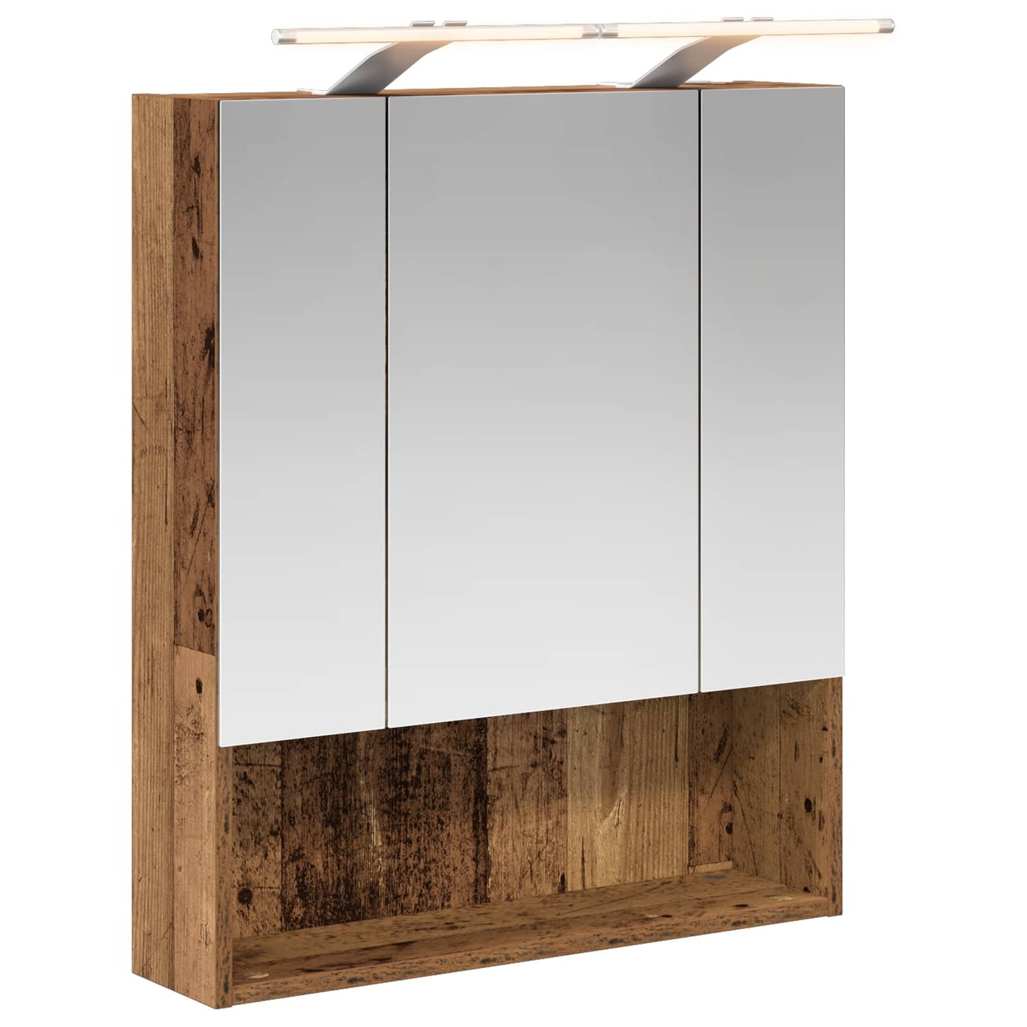 Badkamer spiegelkast Oudhout 60 x 14.5 x 70 cm Bewerkt hout is nu te koop bij PeponiXL, paradijselijk wonen!