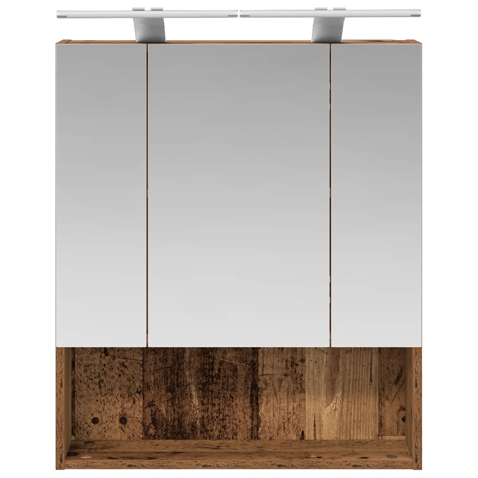 Badkamer spiegelkast Oudhout 60 x 14.5 x 70 cm Bewerkt hout is nu te koop bij PeponiXL, paradijselijk wonen!
