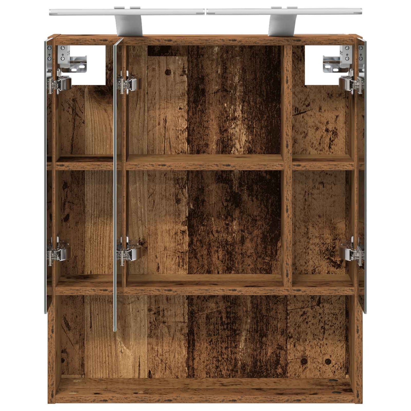 Badkamer spiegelkast Oudhout 60 x 14.5 x 70 cm Bewerkt hout is nu te koop bij PeponiXL, paradijselijk wonen!