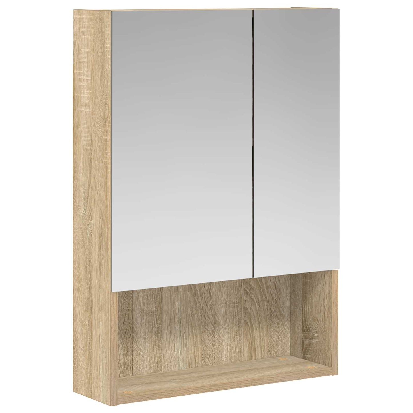 Badkamer spiegelkast met plank Sonoma Eiken 50 x 14,5 x 70 cm is nu te koop bij PeponiXL, paradijselijk wonen!
