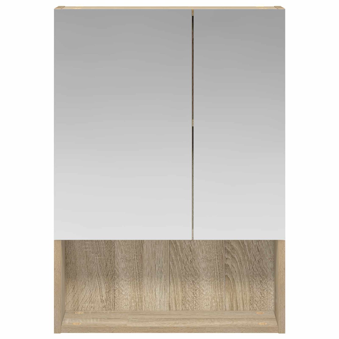 Badkamer spiegelkast met plank Sonoma Eiken 50 x 14,5 x 70 cm is nu te koop bij PeponiXL, paradijselijk wonen!