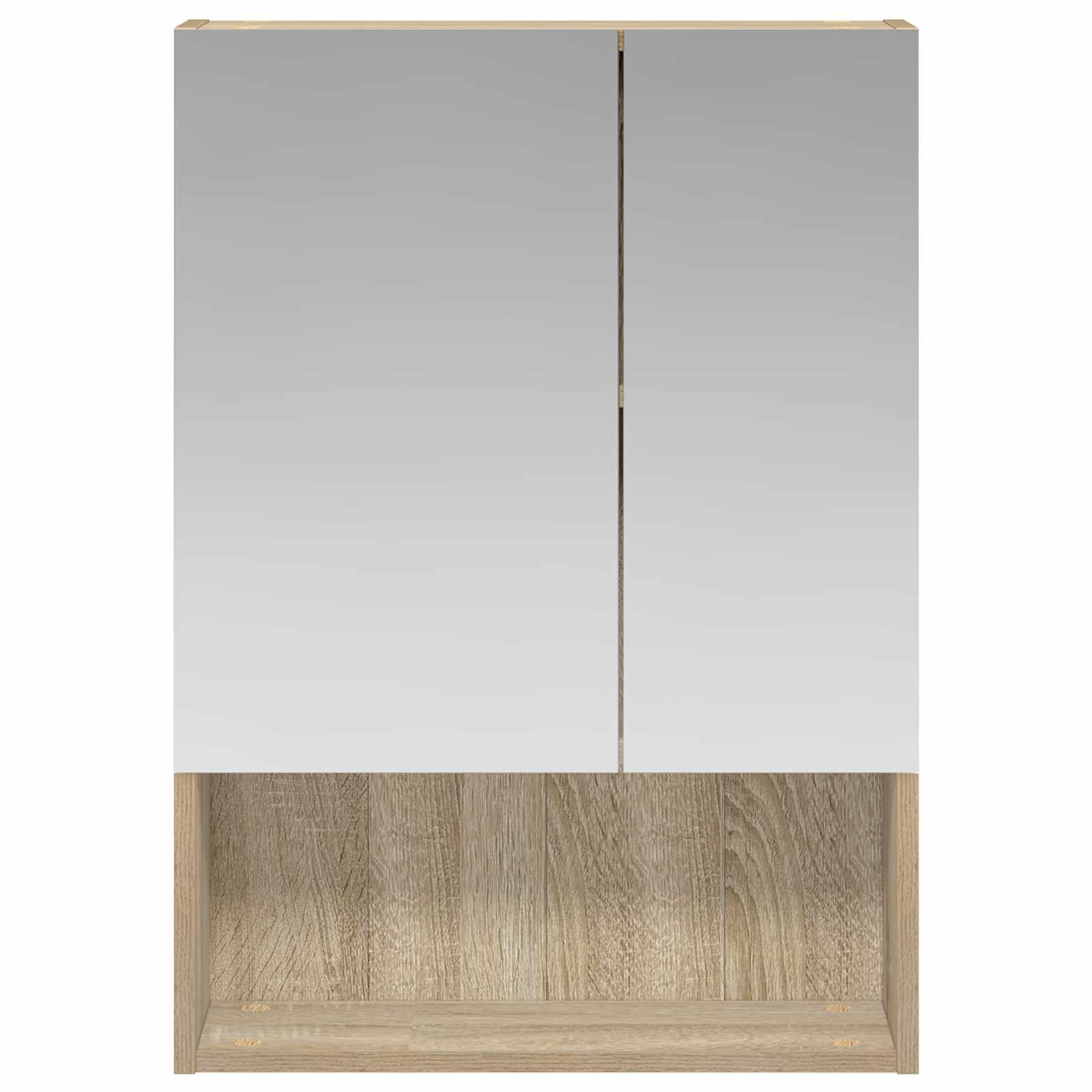 Badkamer spiegelkast met plank Sonoma Eiken 50 x 14,5 x 70 cm is nu te koop bij PeponiXL, paradijselijk wonen!