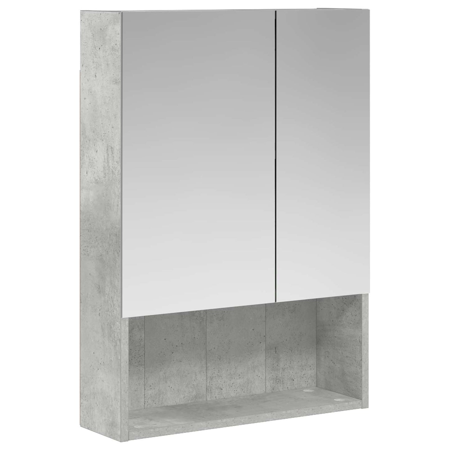 Badkamer spiegelkast Beton Grijs 50 x 14,5 x 70 cm Bewerkt hout is nu te koop bij PeponiXL, paradijselijk wonen!