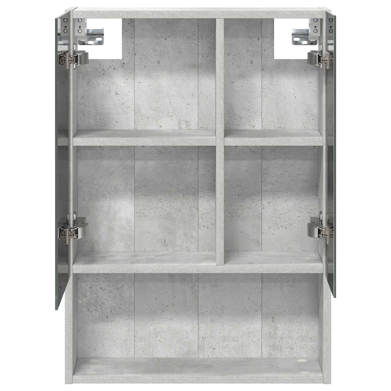 Badkamer spiegelkast Beton Grijs 50 x 14,5 x 70 cm Bewerkt hout is nu te koop bij PeponiXL, paradijselijk wonen!