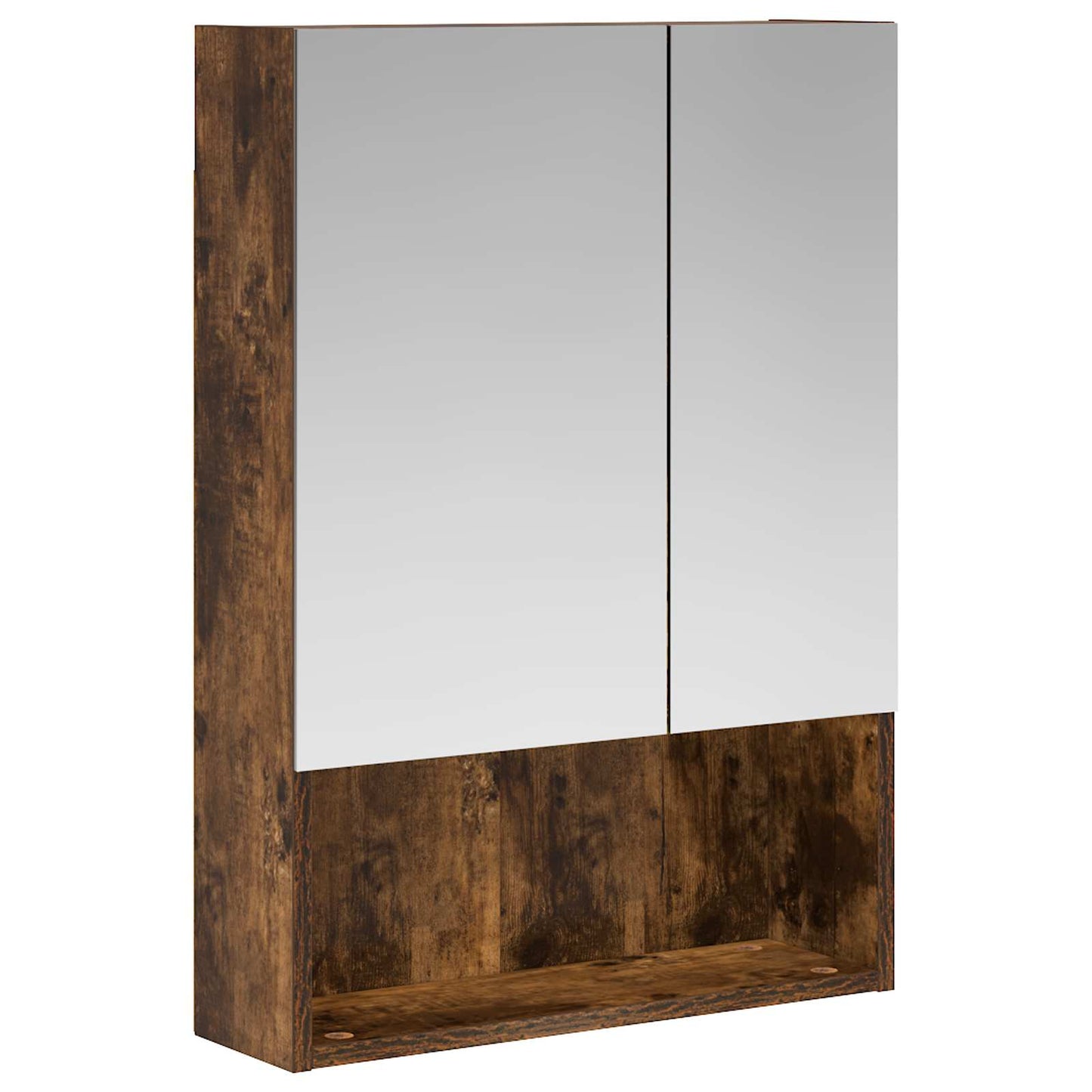 Badkamer spiegelkast met plank Gerookt eiken 50 x 14,5 x 70 cm is nu te koop bij PeponiXL, paradijselijk wonen!