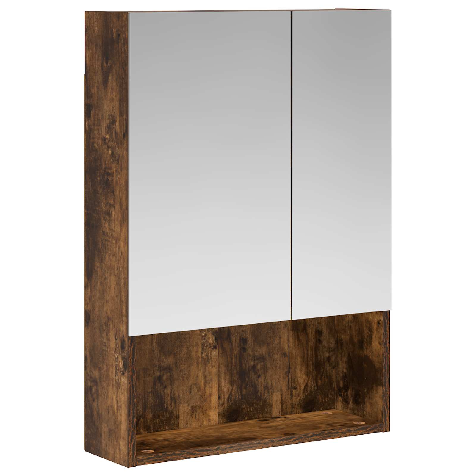 Badkamer spiegelkast met plank Gerookt eiken 50 x 14,5 x 70 cm is nu te koop bij PeponiXL, paradijselijk wonen!