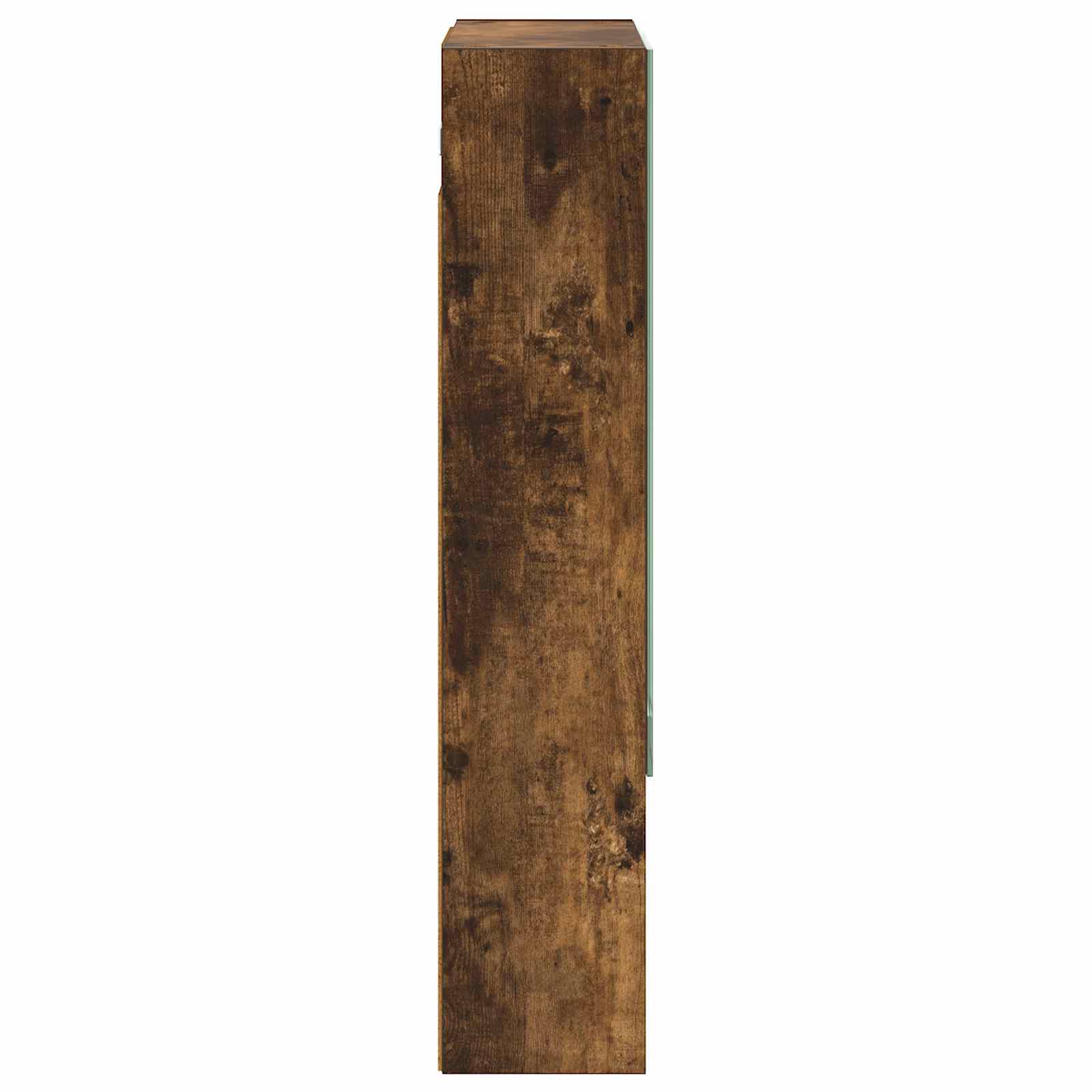 Badkamer spiegelkast met plank Gerookt eiken 50 x 14,5 x 70 cm is nu te koop bij PeponiXL, paradijselijk wonen!