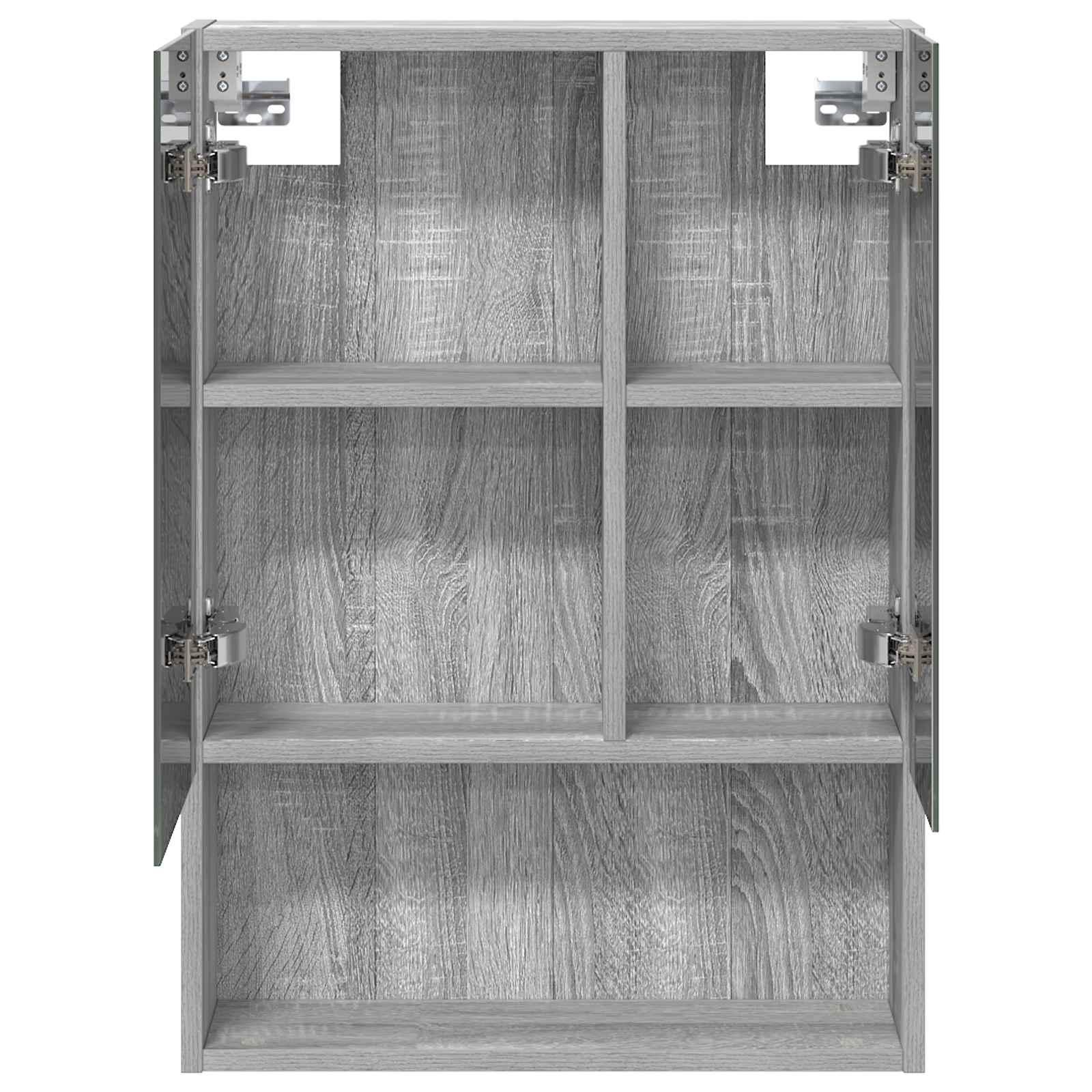 Badkamer spiegelkast met plank Grijs Sonoma 50 x 14,5 x 70 cm is nu te koop bij PeponiXL, paradijselijk wonen!