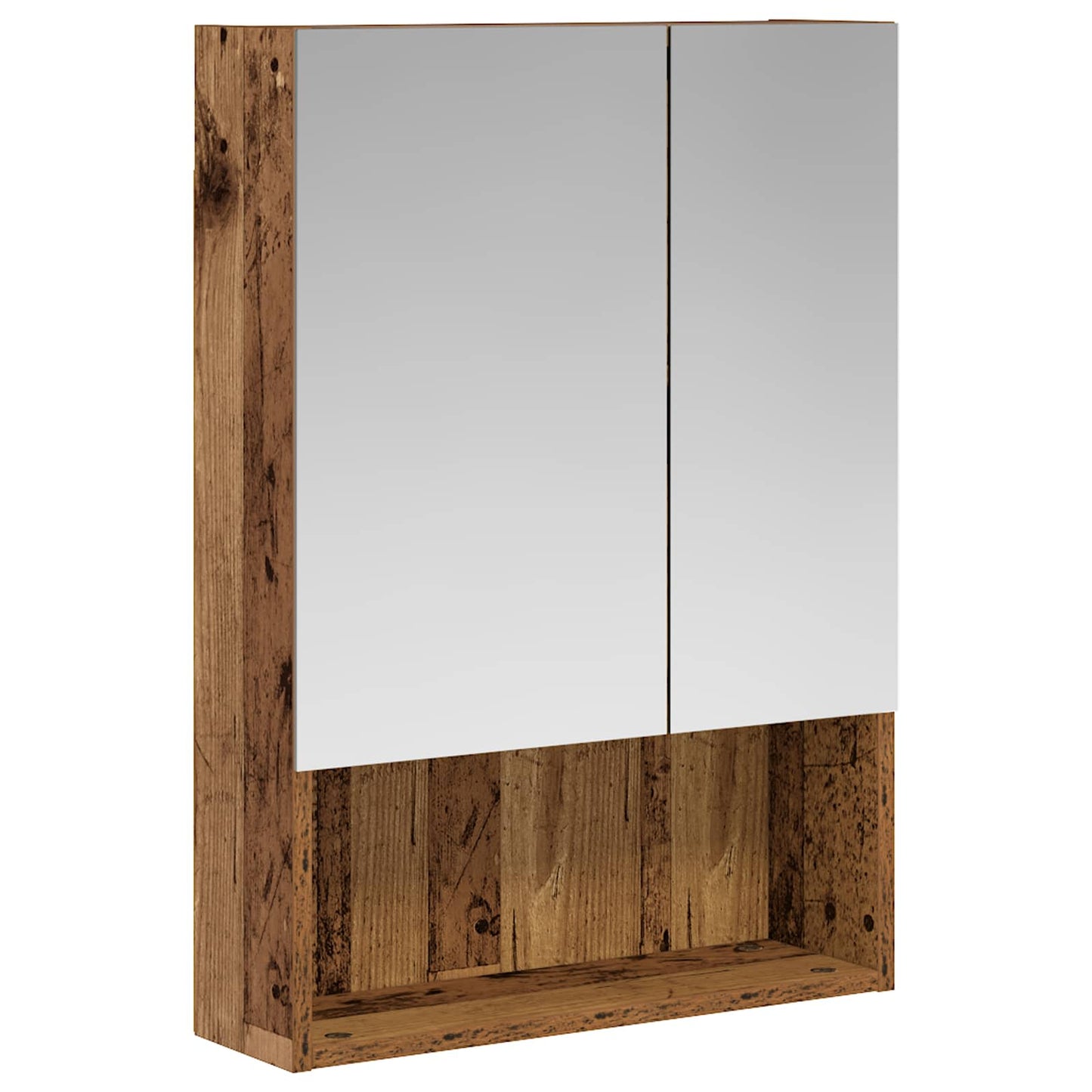 Badkamer spiegelkast Oudhout 50 x 14,5 x 70 cm Bewerkt hout is nu te koop bij PeponiXL, paradijselijk wonen!