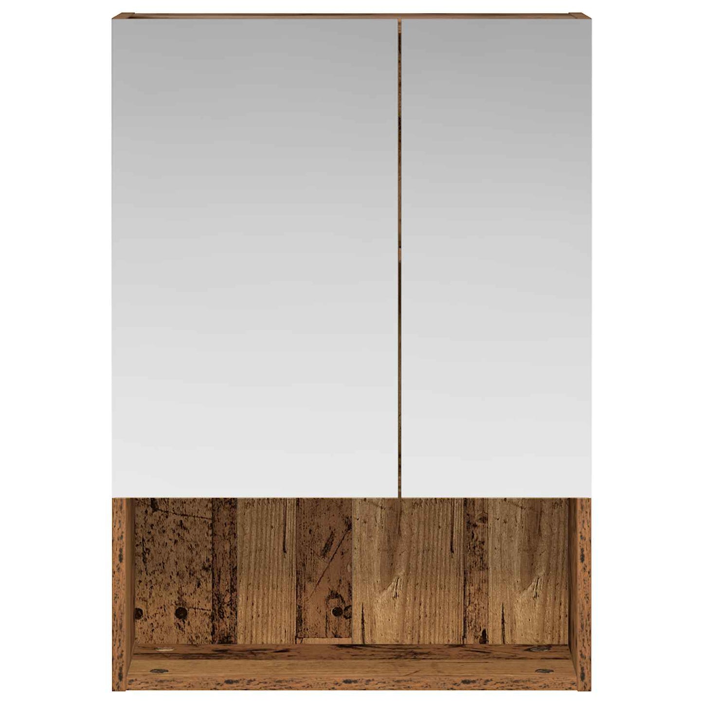Badkamer spiegelkast Oudhout 50 x 14,5 x 70 cm Bewerkt hout is nu te koop bij PeponiXL, paradijselijk wonen!
