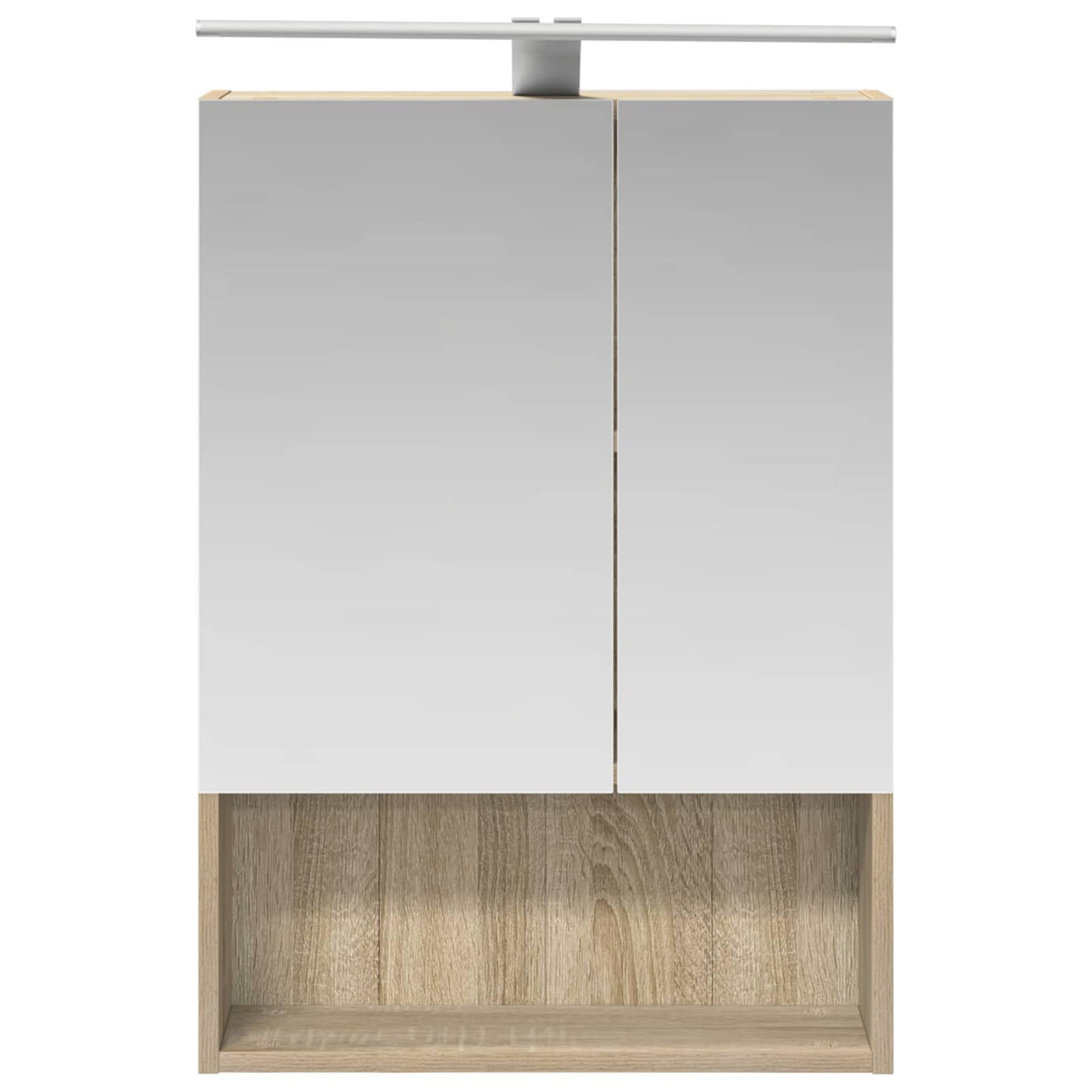 Badkamer spiegelkast met plank Sonoma Eiken 50 x 14,5 x 70 cm is nu te koop bij PeponiXL, paradijselijk wonen!