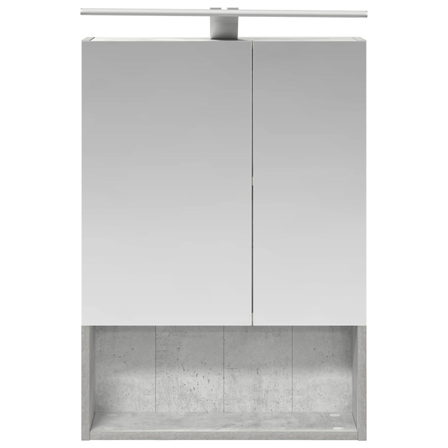 Badkamer spiegelkast Beton Grijs 50 x 14,5 x 70 cm Bewerkt hout is nu te koop bij PeponiXL, paradijselijk wonen!