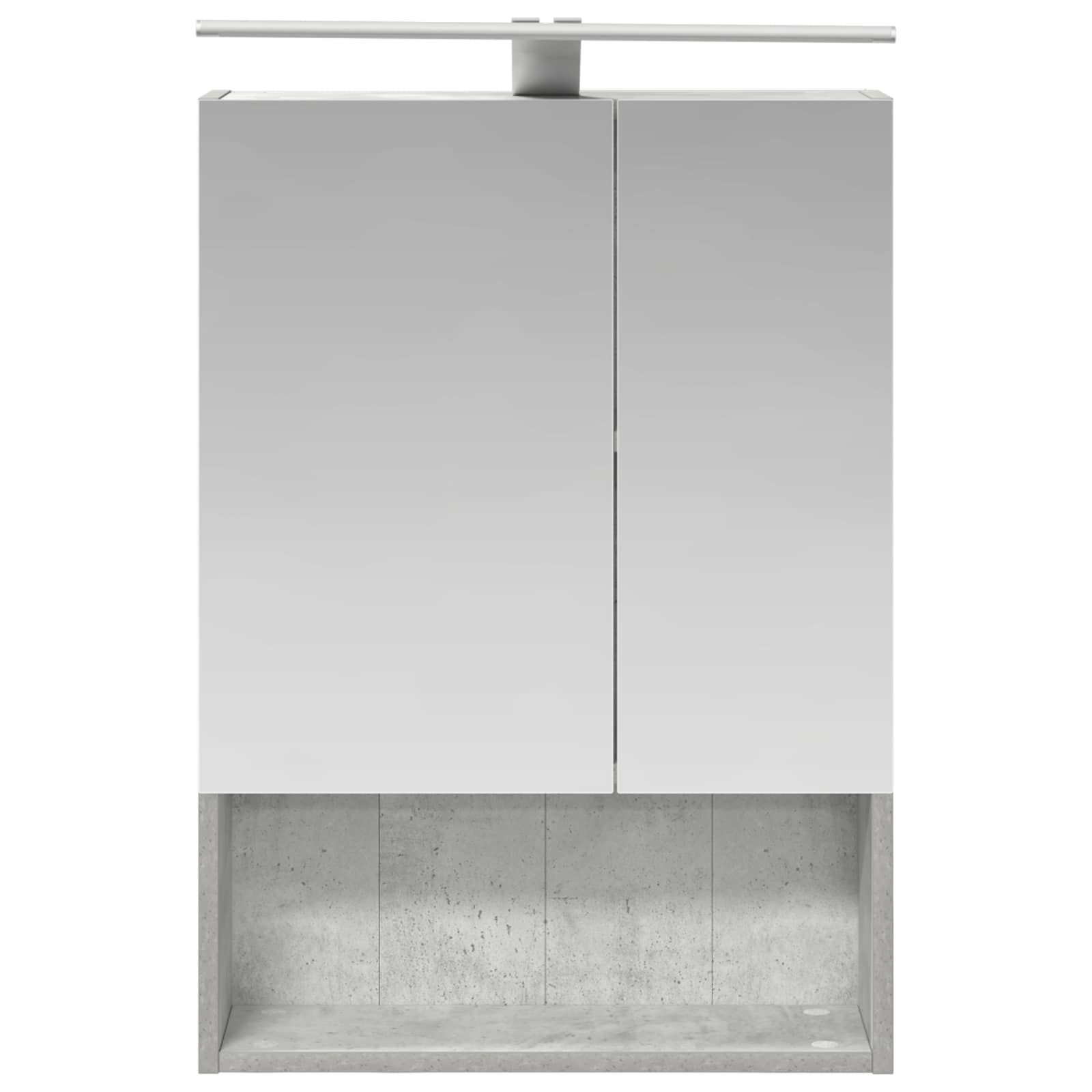Badkamer spiegelkast Beton Grijs 50 x 14,5 x 70 cm Bewerkt hout is nu te koop bij PeponiXL, paradijselijk wonen!
