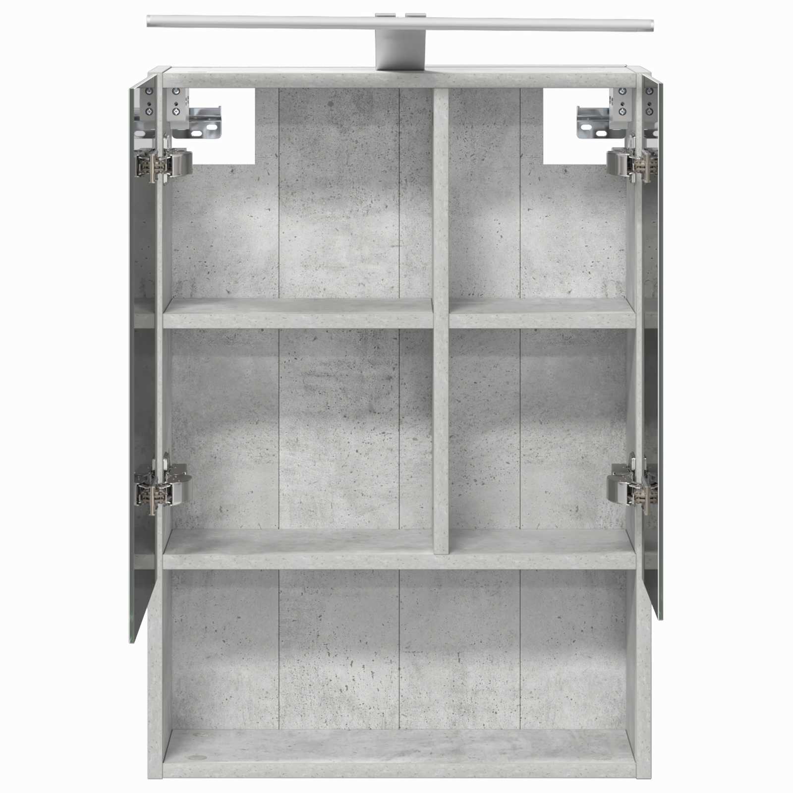 Badkamer spiegelkast Beton Grijs 50 x 14,5 x 70 cm Bewerkt hout is nu te koop bij PeponiXL, paradijselijk wonen!