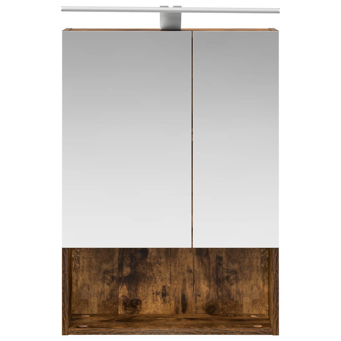Badkamer spiegelkast met plank Gerookt eiken 50 x 14,5 x 70 cm is nu te koop bij PeponiXL, paradijselijk wonen!